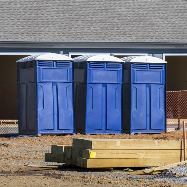 how can i report damages or issues with the portable toilets during my rental period in Mercedes